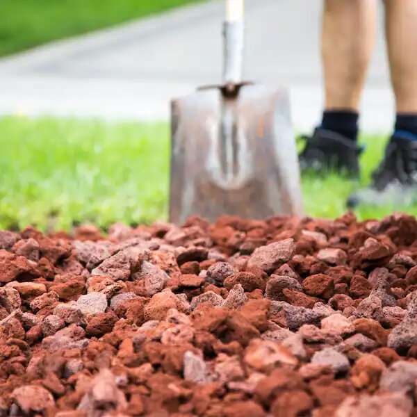 Red Lava Stone for Landscape 1-3cm